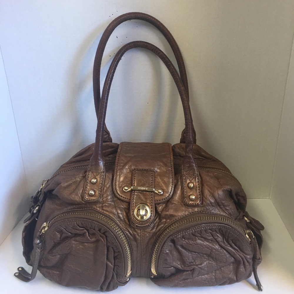 Botkier Bianca metallic brown leather satchel